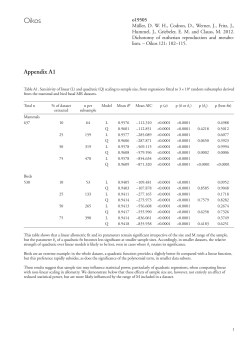 Appendix A1 - Oikos Journal