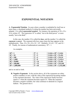exponential notation