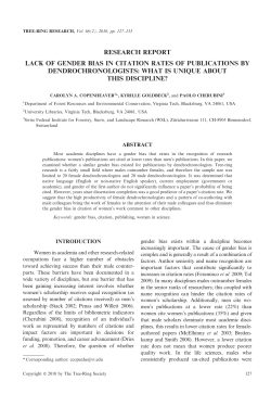 some disciplines - ISSW > ISSW International Snow Science