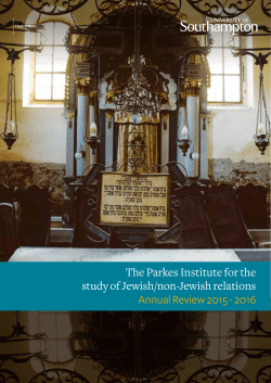 The Parkes Institute for the study of Jewish/non