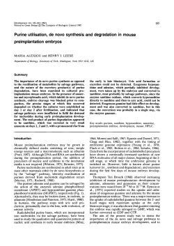 Purine utilisation, de novo synthesis and degradation