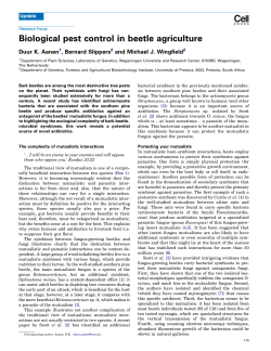 Biological pest control in beetle agriculture - FABI
