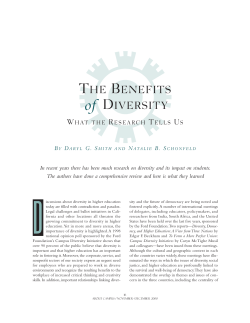 Benefits of Diversity