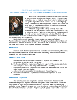 ADAPTED BASKETBALL INSTRUCTION: