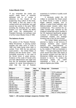 Cuban Missile Crisis