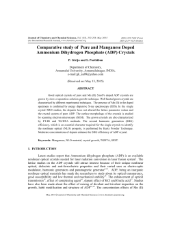 Comparative study of Pure and Manganese Doped Ammonium