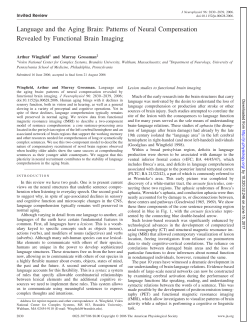 Language and the Aging Brain: Patterns of Neural Compensation