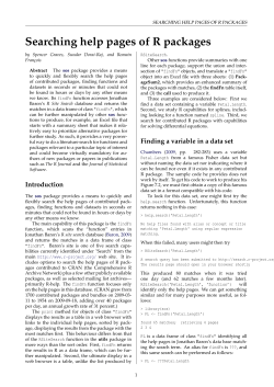 Searching help pages of R packages