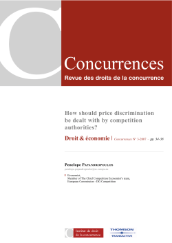 How should price discrimination be dealt with by