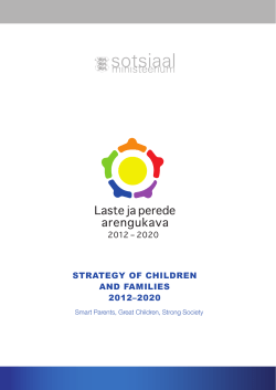 STRATEGY OF CHILDREN AND FAMILIES 2012&ndash;2020