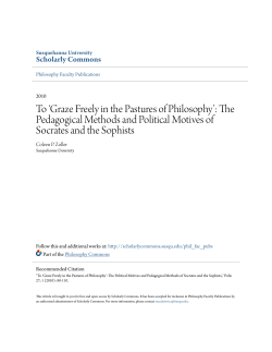 The Pedagogical Methods and Political Motives of Socrates and the