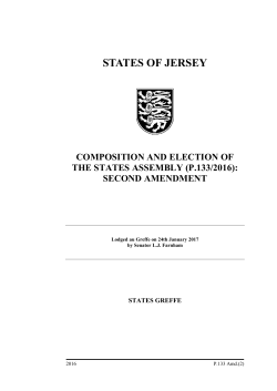 Composition and Election of the States Assembly (P.133/2016