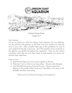 3rd &ndash; 5th Grade - Oregon Coast Aquarium
