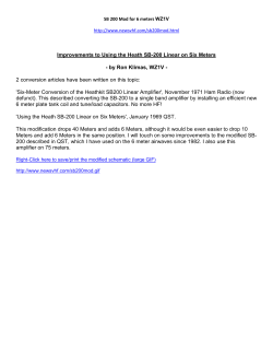 SB 200 Mod for 6 meters WZ1V