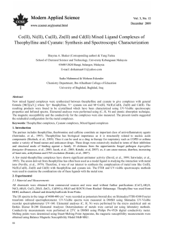 Co(II), Ni(II), Cu(II), Zn(II) and Cd(II) Mixed Ligand Complexes of