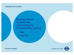 Moving leisure cyclists into commuting by bicycle/utility cycling