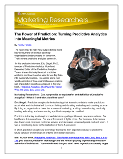 The Power of Prediction