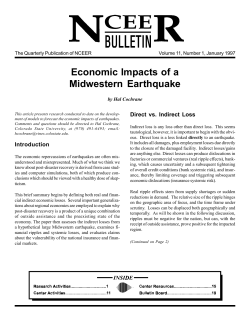 Economic Impacts of a Midwestern Earthquake