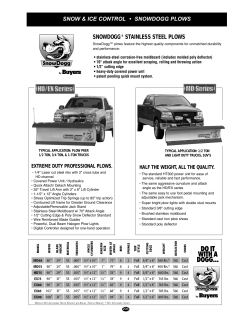 SNOWDOGG STAINLESS STEEL PLOWS