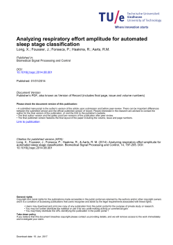 Analyzing respiratory effort amplitude for automated sleep stage