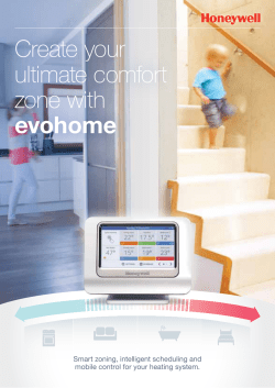 Create your ultimate comfort zone with evohome