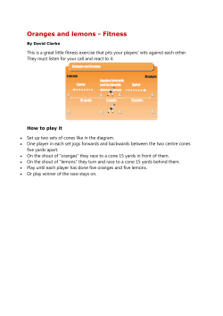 Oranges and lemons - Fitness