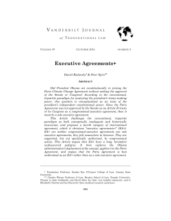 Executive Agreements+ - Vanderbilt University