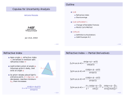 Copulas for Uncertainty Analysis
