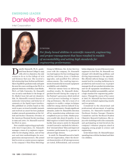 Danielle Simonelli, Ph.D. - Society of Women Engineers