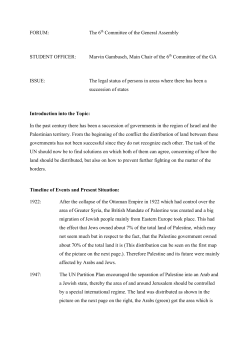 Marvin Gambusch, Main Chair of the 6th Committee of the