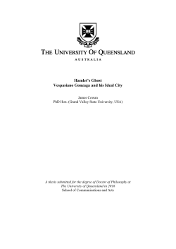 Hamlet`s Ghost Vespasiano Gonzaga and his Ideal City