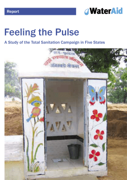 Feeling the Pulse, a study of the Total Sanitation Campaign in five