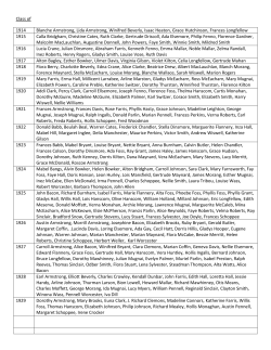 to view the complete listing of classmates that have passed away