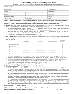 Uniform Mitigation Verification Inspection Form ( OIR-B1