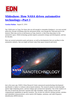 Slideshow: How NASA drives automotive technology&mdash;Part I