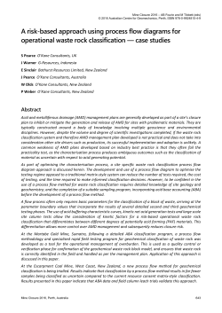A risk-based approach using process flow diagrams for operational
