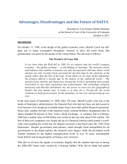 Advantages, Disadvantages and the Future of NAFTA