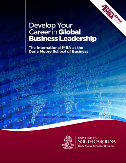 Develop Your Career in Global Business Leadership