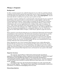 Plessy v. Ferguson - binghamtonschools.org
