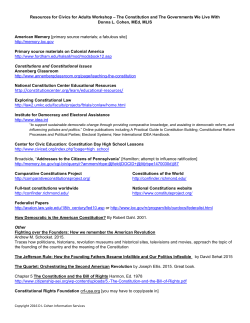 Resources - Civic Thinker