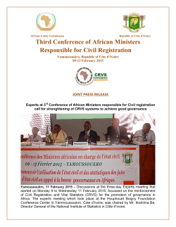 Press Release - African Union