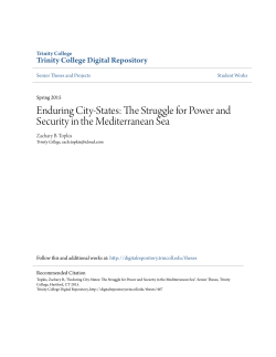 Enduring City-States - Trinity College Digital Repository