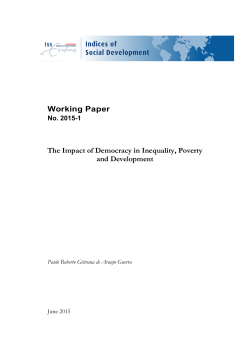 The Impact of Democracy in Inequality, Poverty and Development