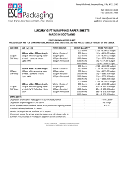 LUXURY GIFT WRAPPING PAPER SHEETS