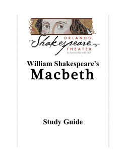 Study Guide - Orlando Shakespeare Theater