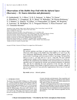 Observations of the Hubble Deep Field with the Infrared Space