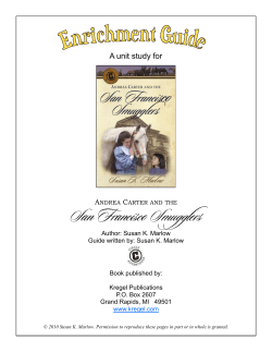 A unit study for - Circle C Adventures