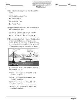 Hawaii Hotspot: Quiz 1