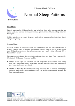 Normal Sleep Patterns