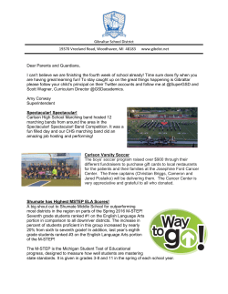 Dear Parents and Guardians, I can`t believe we are finishing the